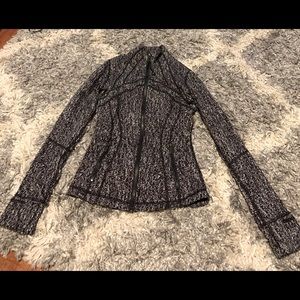 White and Black Lululemon Define Jacket Size 0